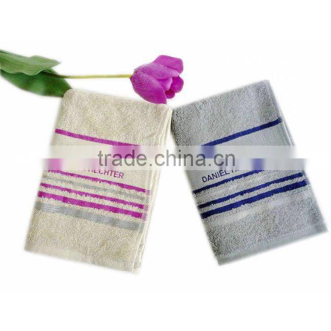 100% cotton high quality yarn dyed jacquard towel