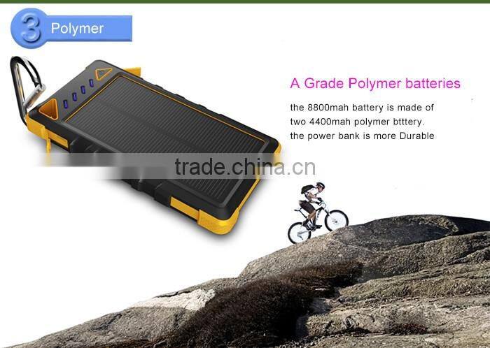 Stylish waterproof solar charger solar energy appliances products