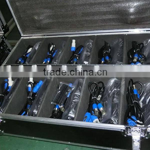 6X18W 6 IN 1 rgbwa uv battery powered wireless dmx led flat par can for wedding decoration