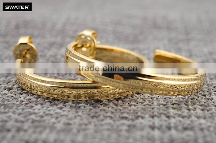 Alibaba Express Wholesale Stainless Steel Gold Cuff Turkey Earring