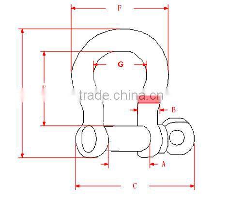 3/16"(5mm) D/Bow Anchor Adjustable Shackle Screw Pin For Paracord Bracelet