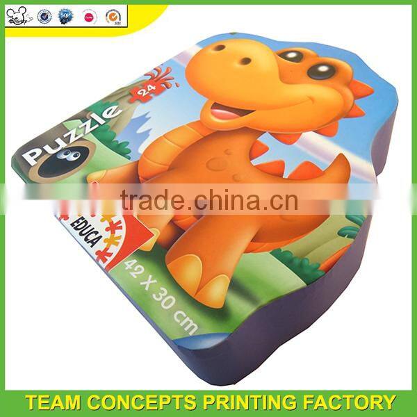 Piece cardboard dinosaur jigsaw puzzle