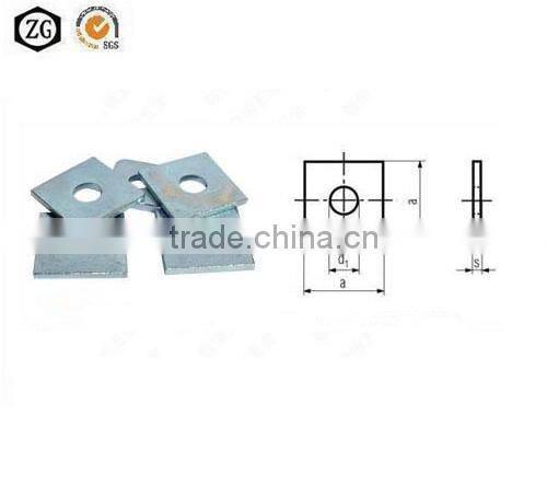 DIN436 Square washers carbon steel HDG