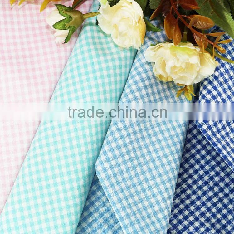 latest design fashion yarn dyed new design for shirt check and stripe woven cotton plaid fabric