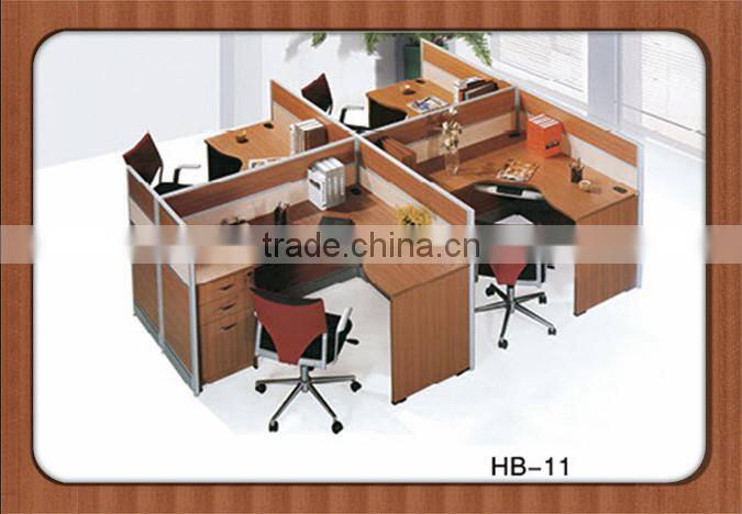 New arrival office furniture 4-seat office partition HB-11