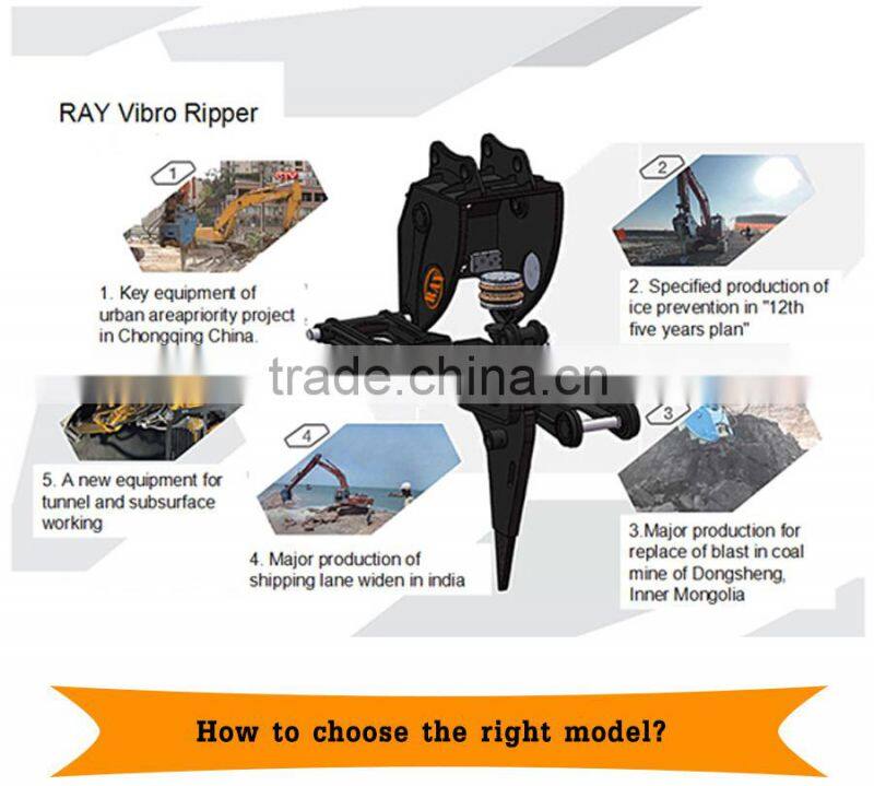 hydraulic vibro rock breaker for ripper the tunneling