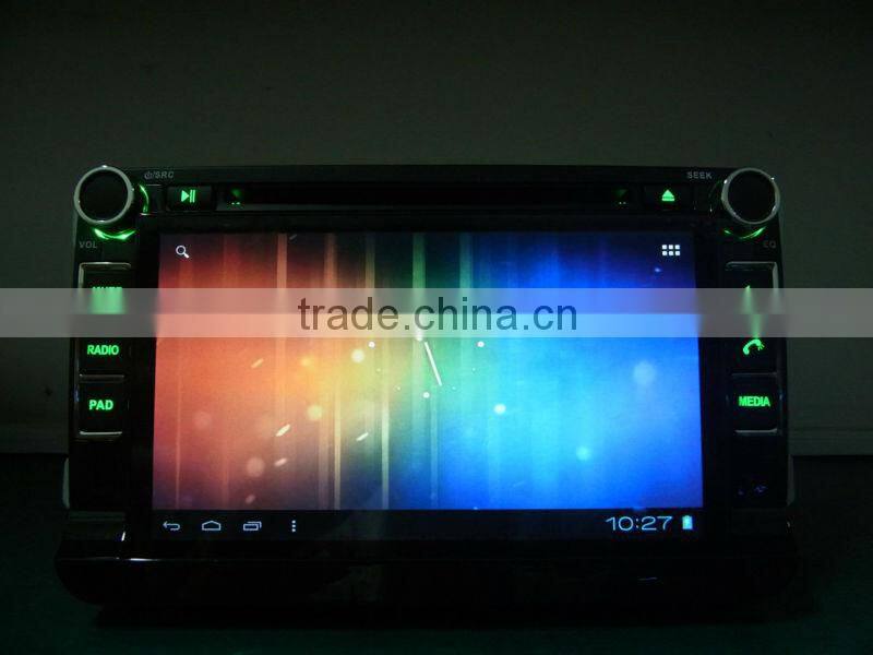 Android car radio for VW Android 4.0 A10 Dual Core, 1GHz CPU, 1024*600 WIFI 3G Capacitive screen,USB