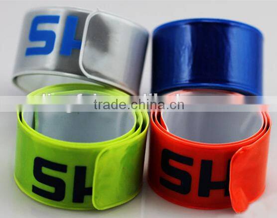 cheap promotion custom reflex slap bracelet