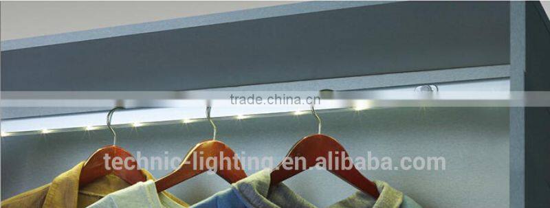 PIR sensor LED Wardrobe Light,led clothes closet light for hotel room,rechargeable led strip light