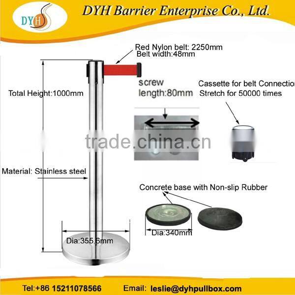 line barrier post,queue barrier,retractable stanchion/logo made