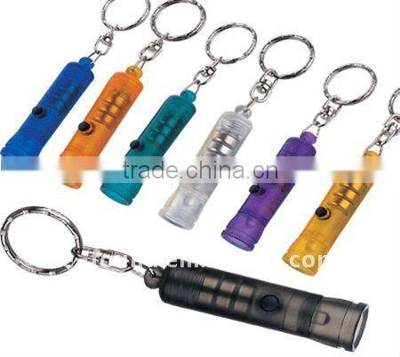 Plastic LED keychain torch