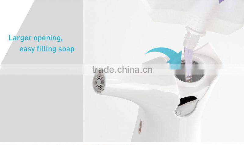 CE&RoHS New arrival commercial liquid auto ABS battery operated soap dispenser 220ml V-476