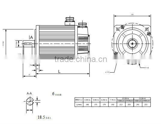 7.7nm 50hz ac servo motor kit