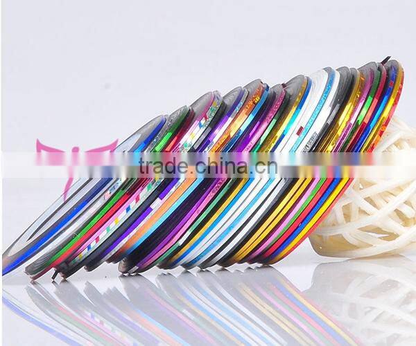 New Nail Art self-adhesive nail art stripping tape,nail stripping tape roll