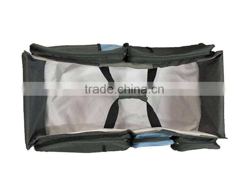 3 In 1 Baby Diaper Bag And Baby Bed Changing Station Multi-functional 600D 3 in 1 Baby Travel Bassinet Bag Baby Foldable Crib
