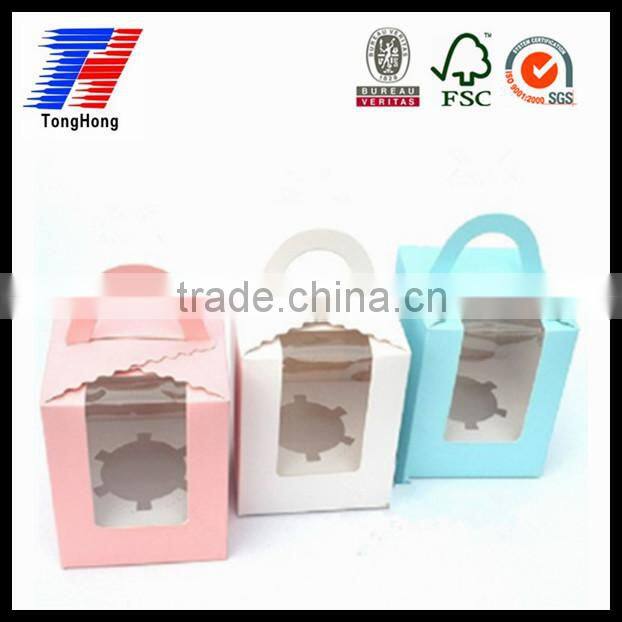 customized food grade paper cupcake box
