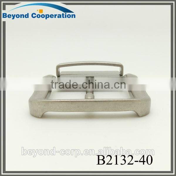 39mm matt nickel burnished screw fixed rotating belt buckle for man