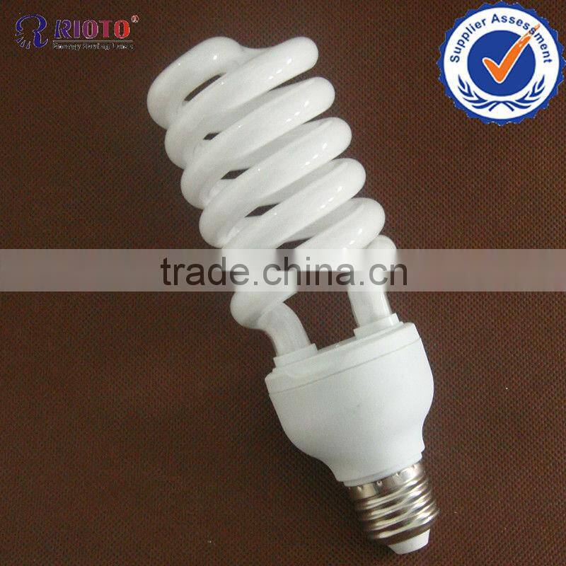 T3 half spiral CFL energy saving fluorescent powder complied with CE