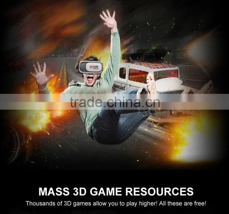 2016 new VR BOX Virtual reality 3D glasses for 3.5 - 6.0 inch Smartphone 3D glasses +Game controllers