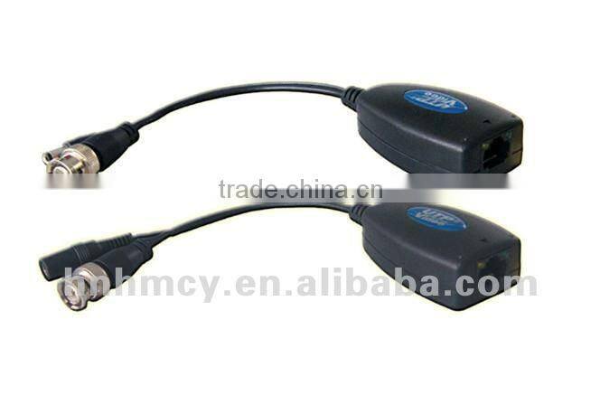 Passive video balun with Video power over UTP to 300m