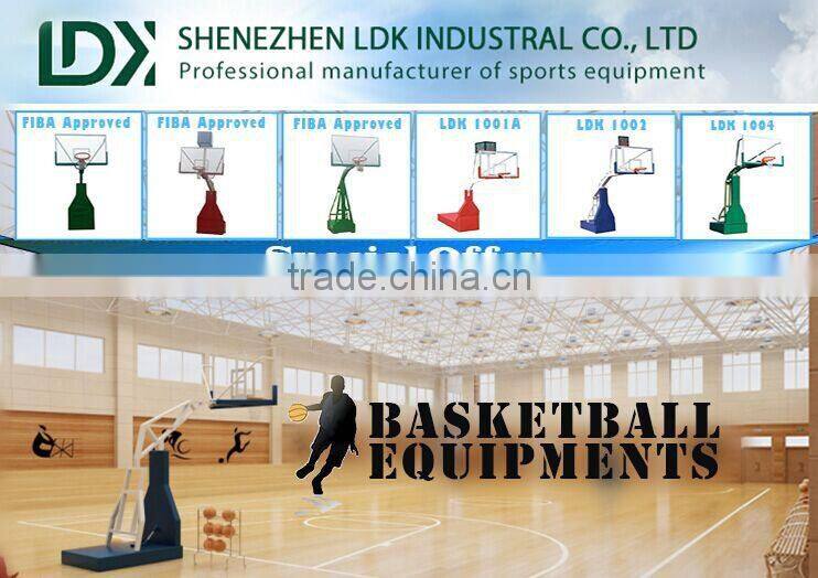 Sports facilities electric hydraulic basketball stand for competition