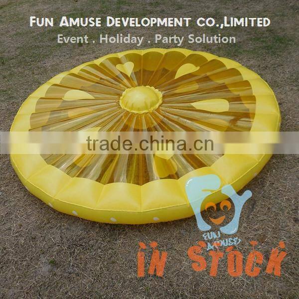 Swimming pool fruit slice float fun lemon float inflatable donut