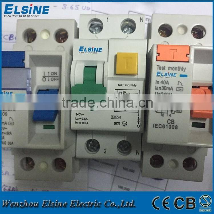 10KA 2P 40A FL7-40 Electronic type RCBO Residual Current Operated Circuit Breakers with intergal Overcurrent Protection