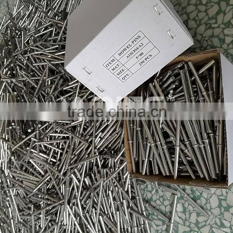 SS304 SS316 collar pin for marble angle brackets 5*50