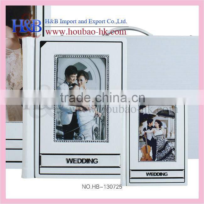 new design 12x18 white painting high quality photo album