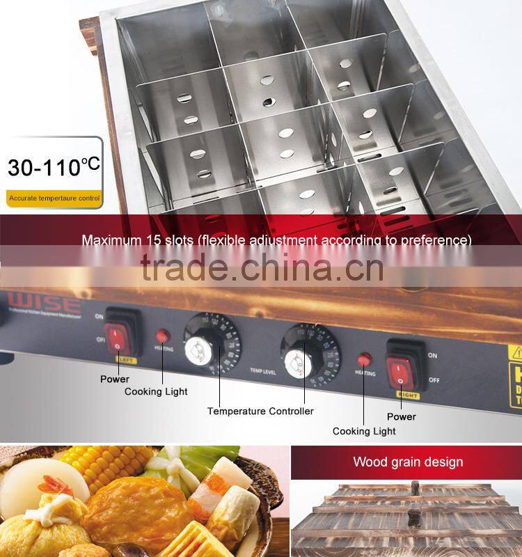 WISE Kitchen Efficient Double Tank Japanese Oden Machine For Commercial Use