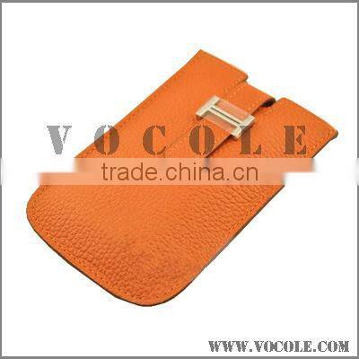 various color genuine leather leather cell phone case