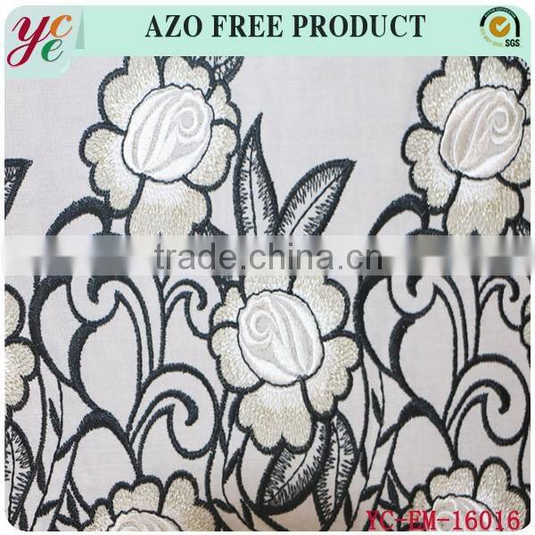 New style vintage patten rayon fabric with cutwork embroidery