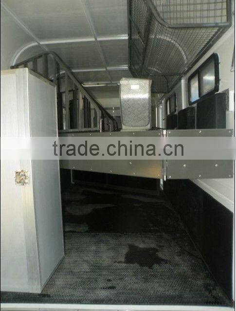 3 horse float tandem axles truck trailer