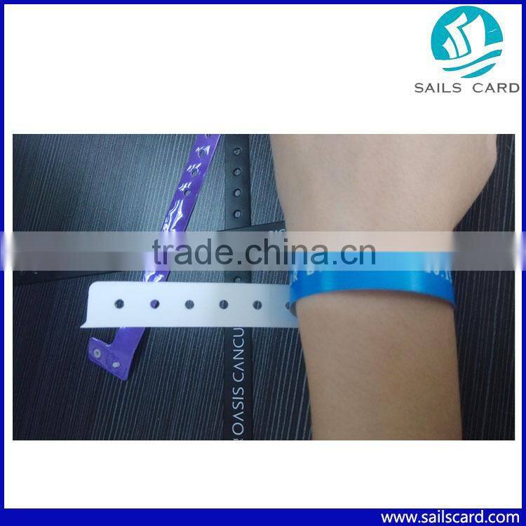 Hot selling disposable plastic wristband for hospital