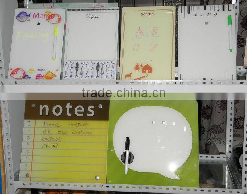 60x90cm mounting wall magnetic glass whiteboard