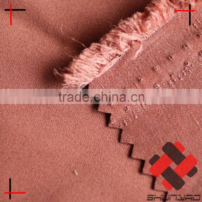 Nylon/Polyester High Quality heavy Moss Microfiber Peach Skin for winter jacket