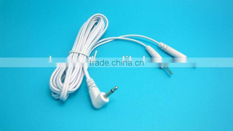 Durable 2 in 1 pin electrode lead wire replacement tens unit wire