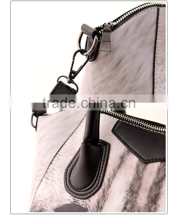 2015 new handbag shoulder bag Messenger bag Korean style PU fashion ladies bag printing cat eyes handbag free shipping