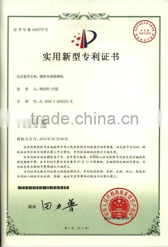 Steel Tube Cylindrical Grinding Machine for Surface Finishing