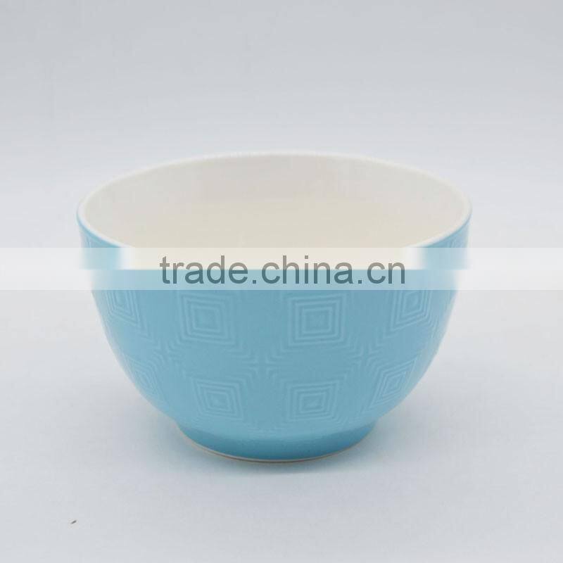 Hot selling colorful 5.5 inch ceramic noodle bowl