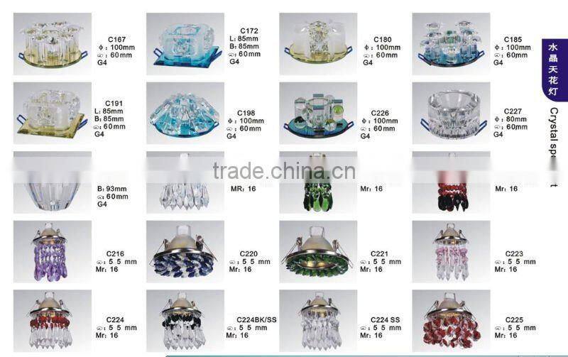 crystal ceiling light