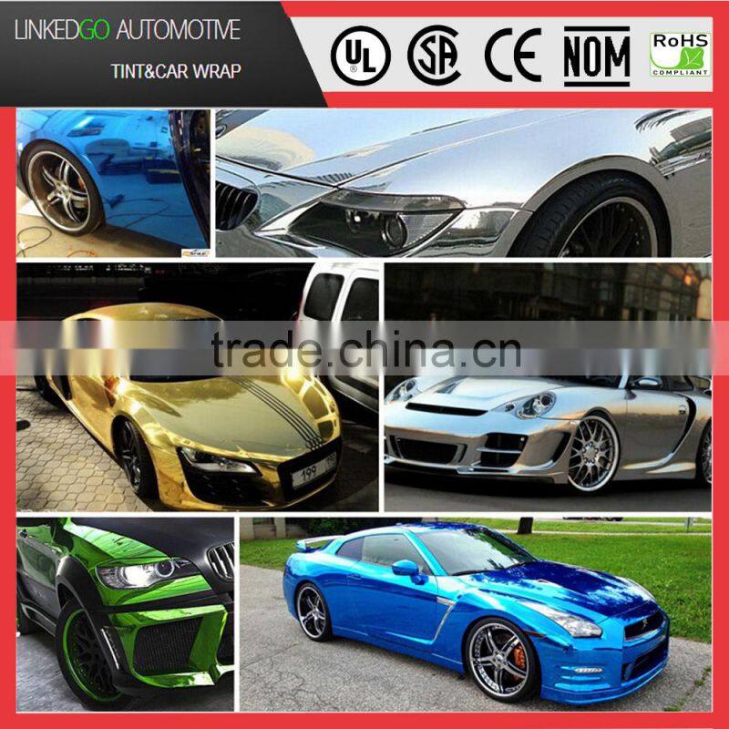 Professional 1.52*30m fabric car wrap with air bubble channel