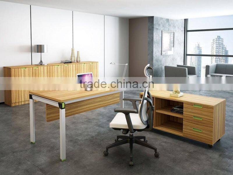 Modern style MFC board office workstation with aluminium alloy frame