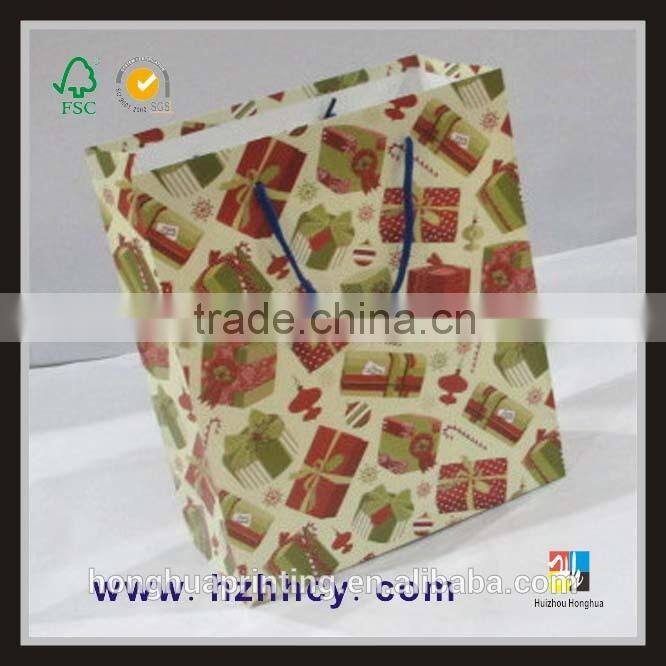luxury design gift paper bag with handle