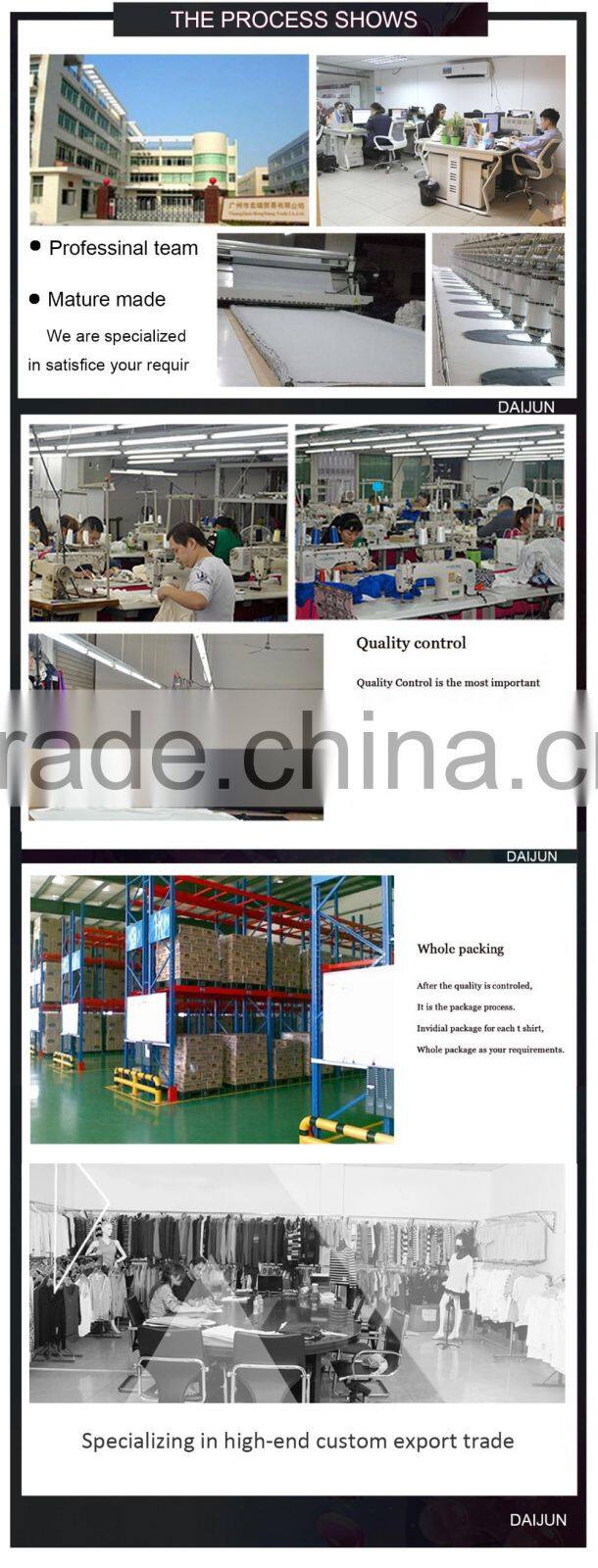 Daijun oem high quality fit deep blue crepe girl half pants and fashion high school girls in trousers
