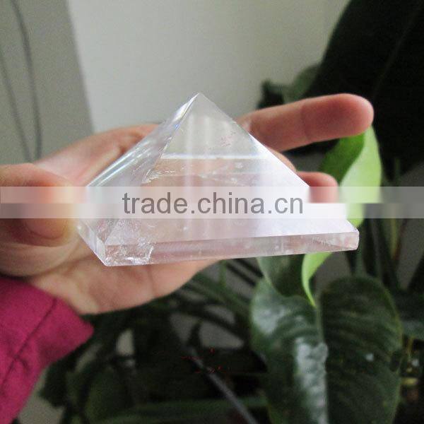 Natural Rock Quartz Crystal Pyramids / Crystal Carving Pyramids