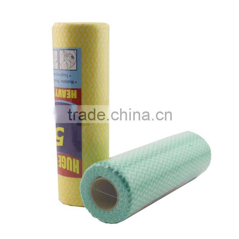Manufacturer high quality viscose polyester spunlace roll cleaning cloth