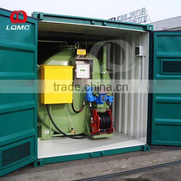 skid mounted filling mobile fuel container station made by luqiang