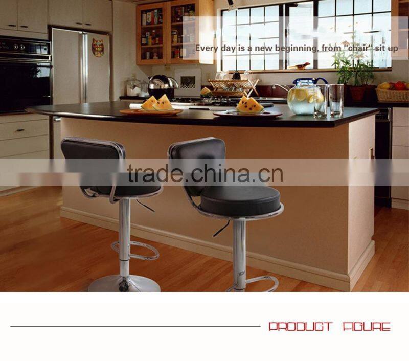 Beautiful beige leather bar stools, up and down bar stool for sale