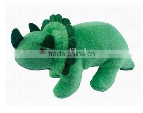 Beautiful plush triceratops dragon fridge magnet toy, cute plush magnet toy